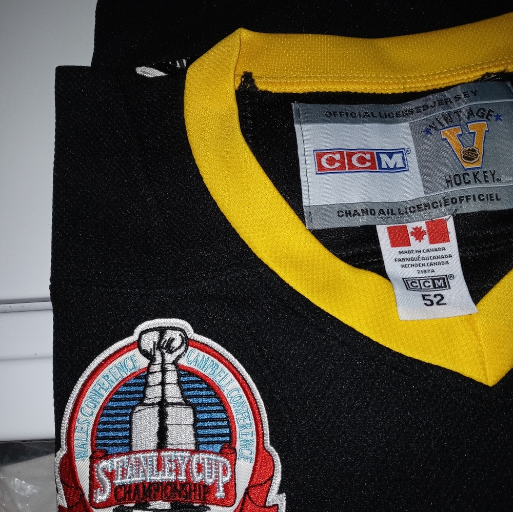 (Free Shipping)Mario lemieux .1992 Stanley cup final. champion.size L - Picture 9 of 9